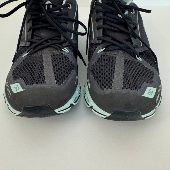 ON Cloudtec Lace-Up Running Sneakers Dark Gray/Mint Swiss Engineering Women's 10 - Picture 4 of 11